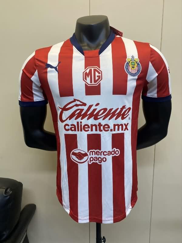 Thailand Quality(AAA) 24/25 Guadalajara Home Soccer Jersey (Player)