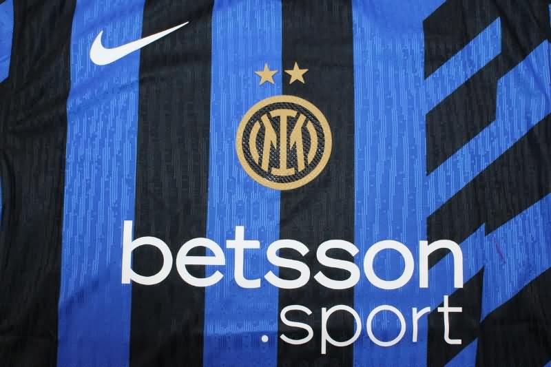 Thailand Quality(AAA) 24/25 Inter Milan Home Soccer Jersey (Player)