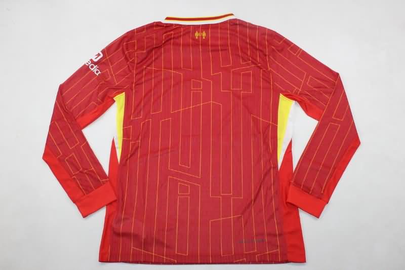 Thailand Quality(AAA) 24/25 Liverpool Home Long Sleeve Soccer Jersey (Player)