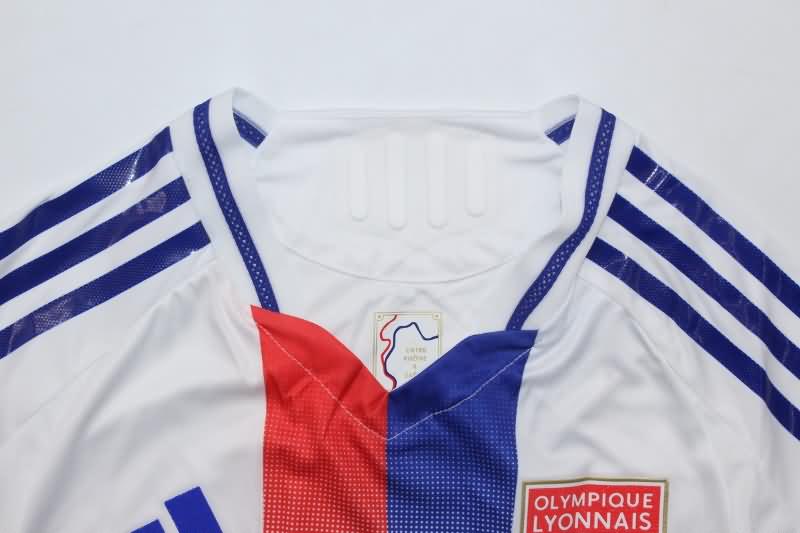 Thailand Quality(AAA) 24/25 Lyon Home Soccer Jersey (Player)