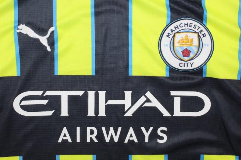 Thailand Quality(AAA) 24/25 Manchester City Away Soccer Jersey