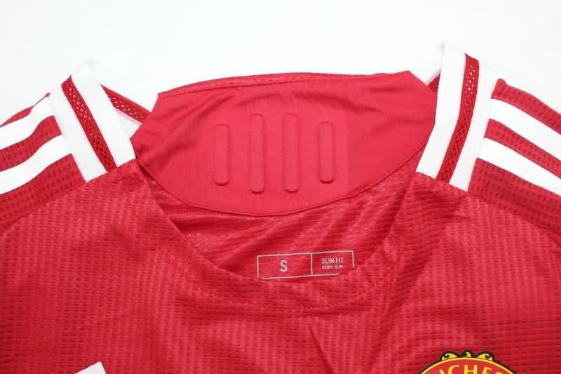 Thailand Quality(AAA) 24/25 Manchester United Home Soccer Jersey (Player)