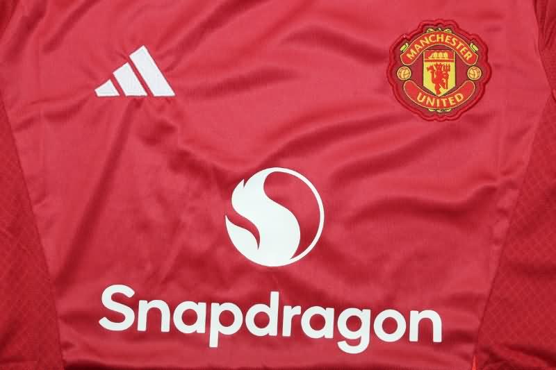 Thailand Quality(AAA) 24/25 Manchester United Home Women Soccer Jersey