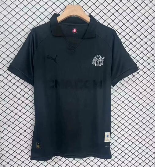 Thailand Quality(AAA) 24/25 Marseilles Black Soccer Jersey