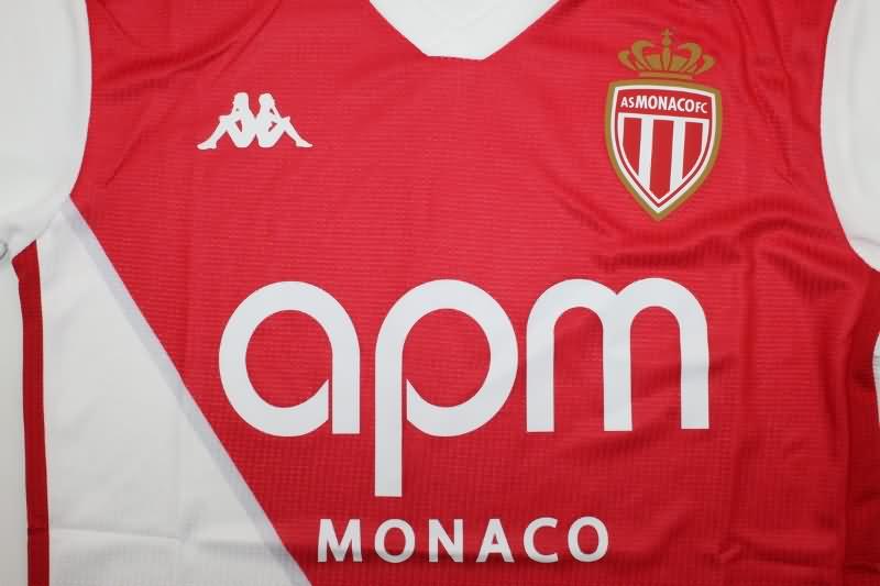 Thailand Quality(AAA) 24/25 Monaco Home Soccer Jersey (Player)