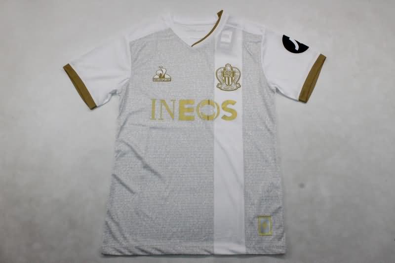 Thailand Quality(AAA) 24/25 OGC Nice Away Soccer Jersey (Player)