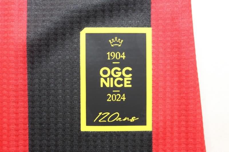 Thailand Quality(AAA) 24/25 OGC Nice Home Soccer Jersey (Player)