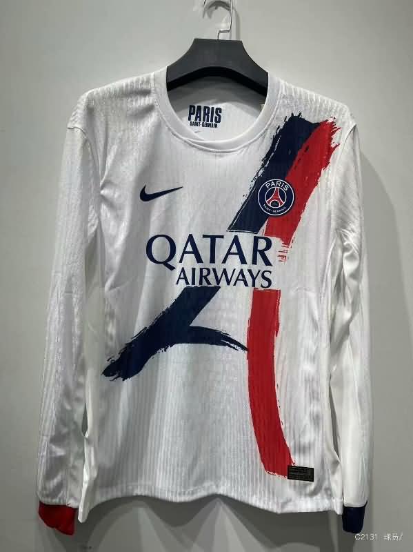 Thailand Quality(AAA) 24/25 Paris St Germain Away Long Sleeve Soccer Jersey (Player)