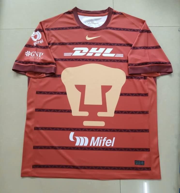 Thailand Quality(AAA) 24/25 Pumas UNAM Goalkeeper Red Soccer Jersey