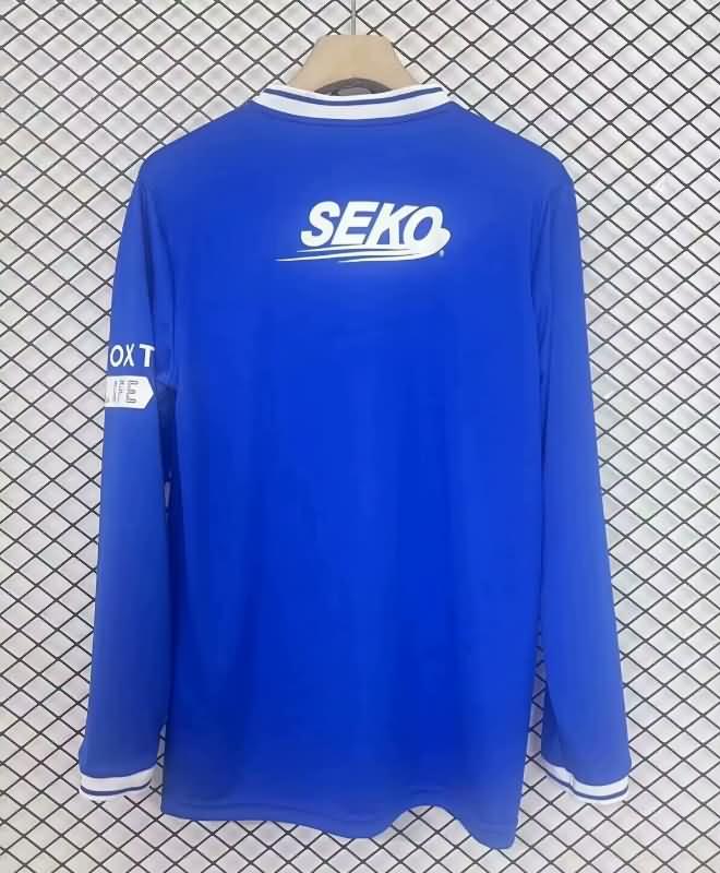 Thailand Quality(AAA) 125th Rangers Anniversary Long Sleeve Soccer Jersey