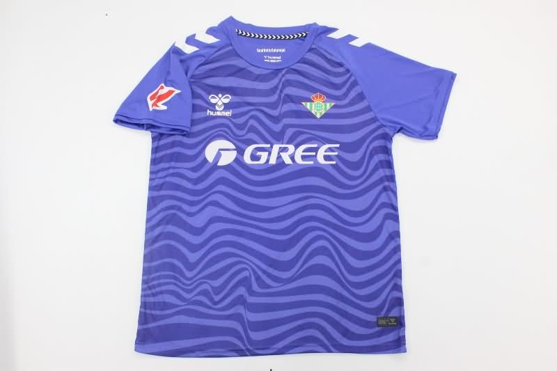 Thailand Quality(AAA) 24/25 Real Betis Goalkeeper Blue Soccer Jersey