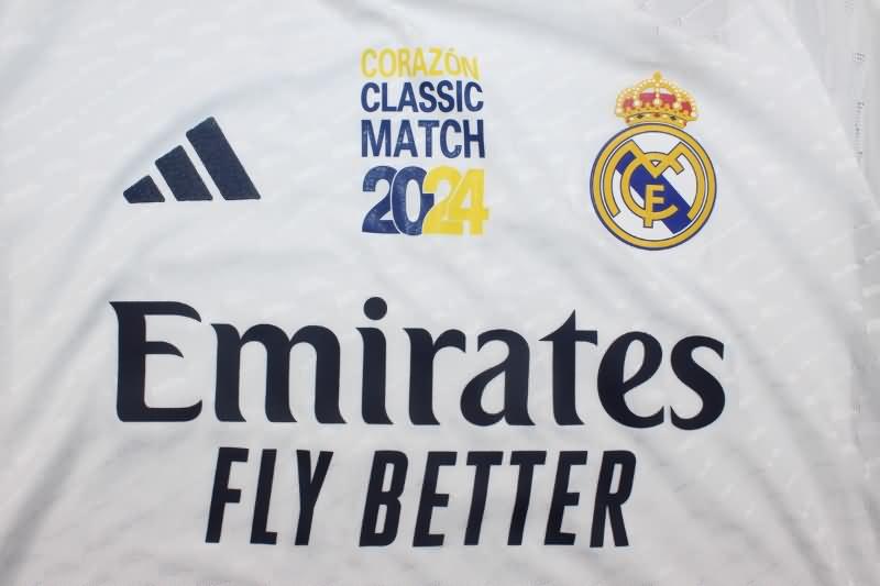 Thailand Quality(AAA) 24/25 Real Madrid Classic Match Soccer Jersey