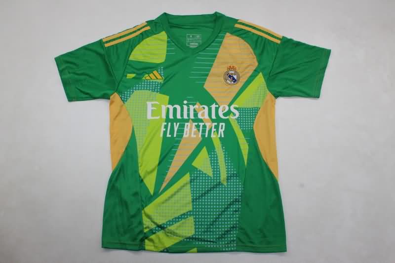 Thailand Quality(AAA) 24/25 Real Madrid Goalkeeper Green Soccer Jersey