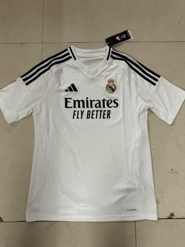 Thailand Quality(AAA) 24/25 Real Madrid Home Soccer Jersey (Leaked)