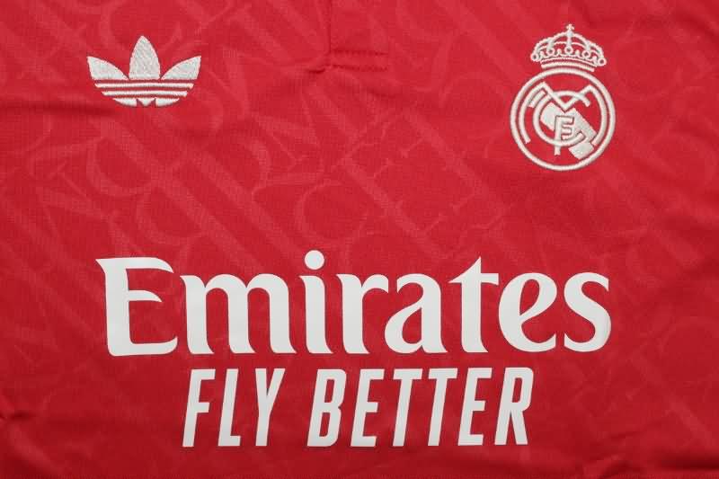 Thailand Quality(AAA) 24/25 Real Madrid Red Soccer Jersey