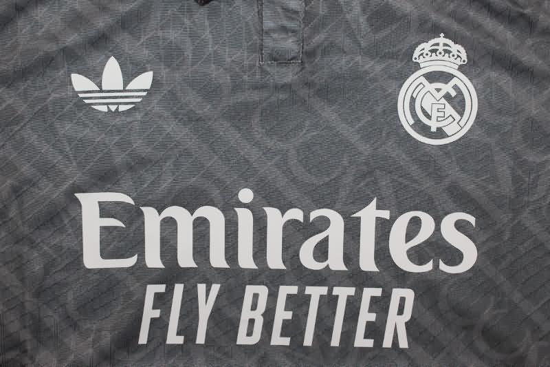 Thailand Quality(AAA) 24/25 Real Madrid Third Soccer Jersey (Player)