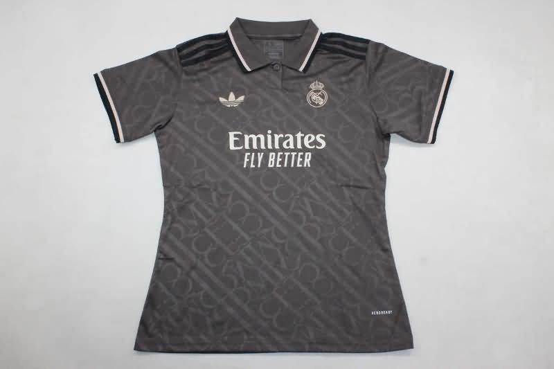 Thailand Quality(AAA) 24/25 Real Madrid Third Women Soccer Jersey