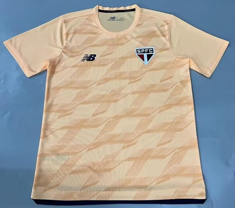 Thailand Quality(AAA) 2024 Sao Paulo Goalkeeper Yellow Soccer Jersey