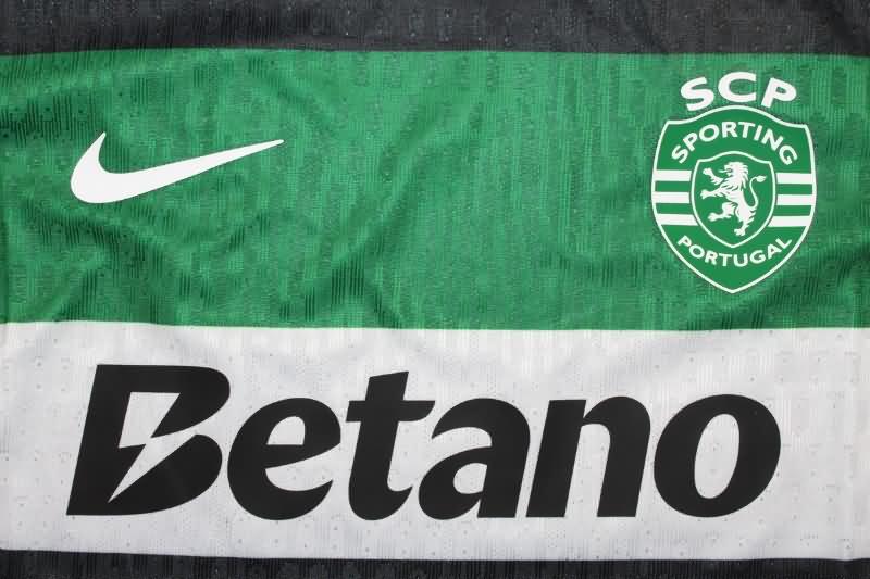 Thailand Quality(AAA) 24/25 Sporting Lisbon Home Soccer Jersey (Player)