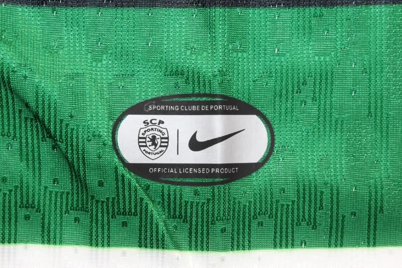 Thailand Quality(AAA) 24/25 Sporting Lisbon Home Soccer Jersey (Player)