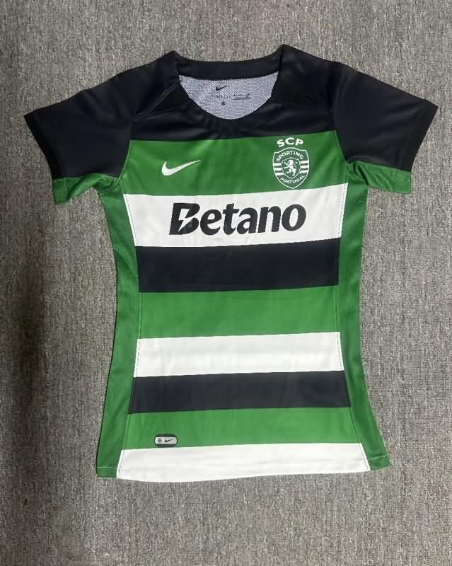 Thailand Quality(AAA) 24/25 Sporting Lisbon Home Women Soccer Jersey
