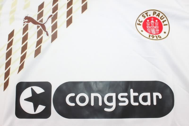 Thailand Quality(AAA) 24/25 St Pauli Away Soccer Jersey