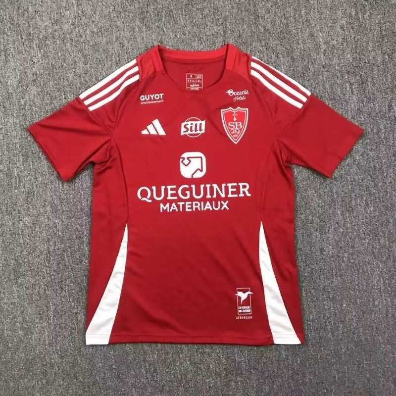 Thailand Quality(AAA) 24/25 Stade Brestois Home Soccer Jersey