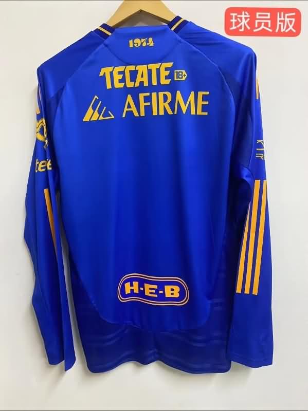 Thailand Quality(AAA) 24/25 Tigres UANL Away Long Sleeve Soccer Jersey (Player)