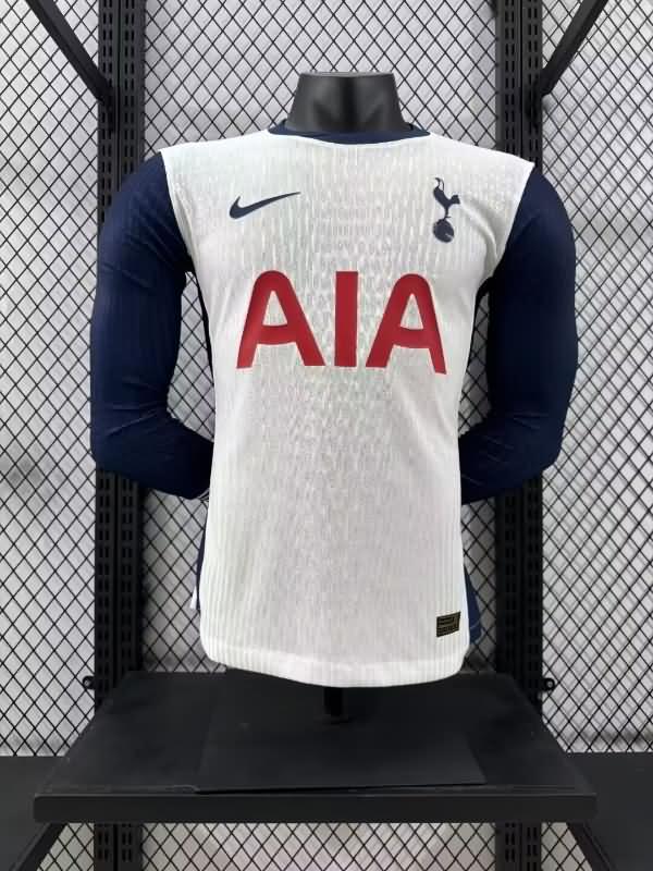 Thailand Quality(AAA) 24/25 Tottenham Hotspur Home Long Sleeve Soccer Jersey (Player)