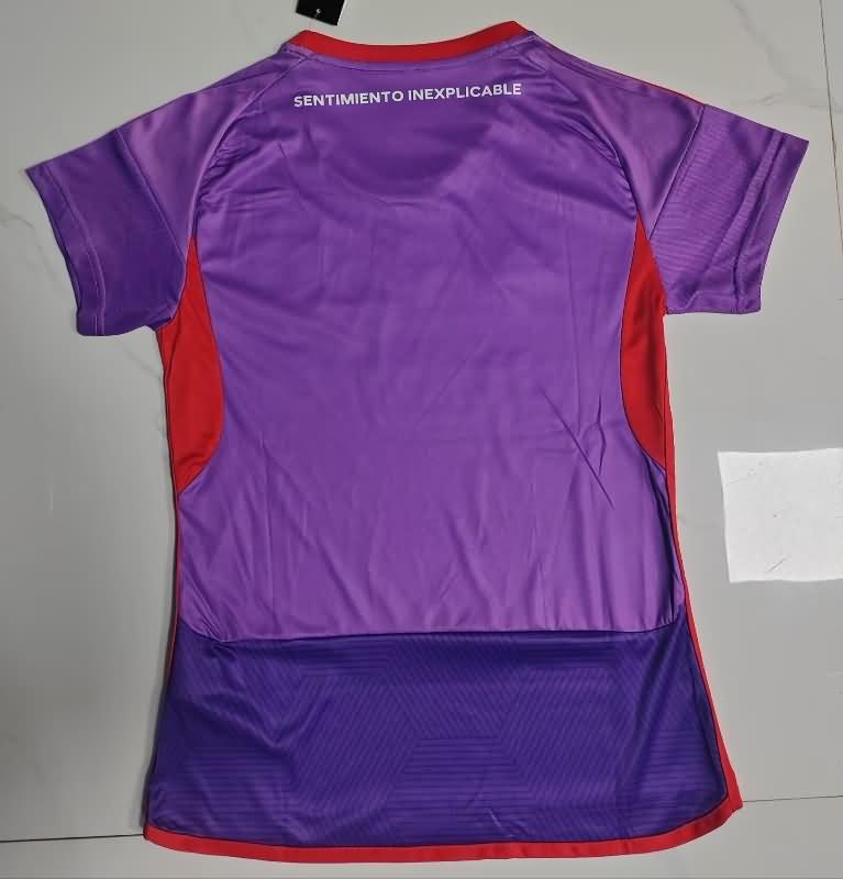 Thailand Quality(AAA) 2024 Universidad Chile Third Women Soccer Jersey