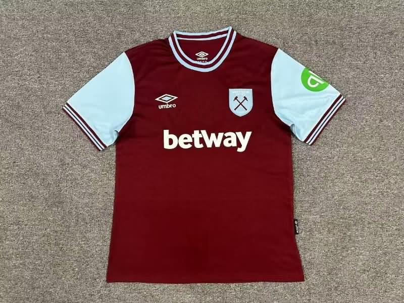 Thailand Quality(AAA) 24/25 West Ham Home Soccer Jersey
