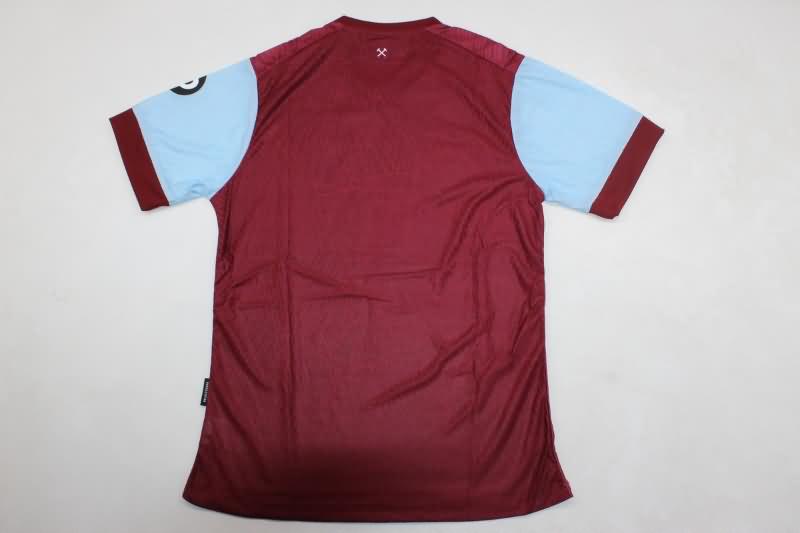 Thailand Quality(AAA) 24/25 West Ham Home Soccer Jersey (Player)