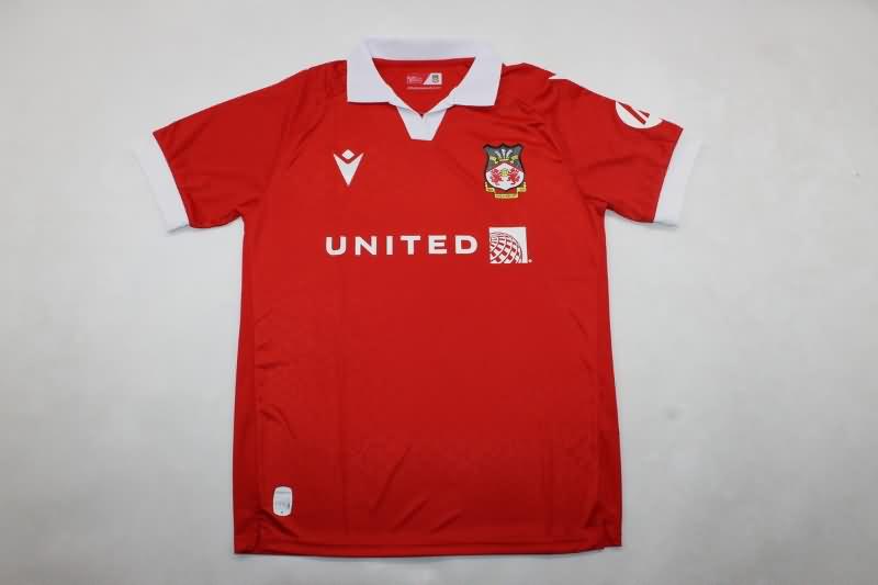 Thailand Quality(AAA) 24/25 Wrexham Home Soccer Jersey