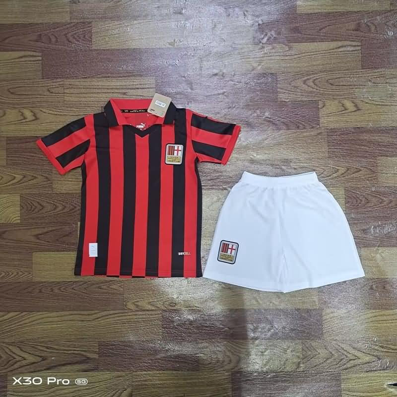 125th AC Milan Anniversary Kids Soccer Jersey And Shorts