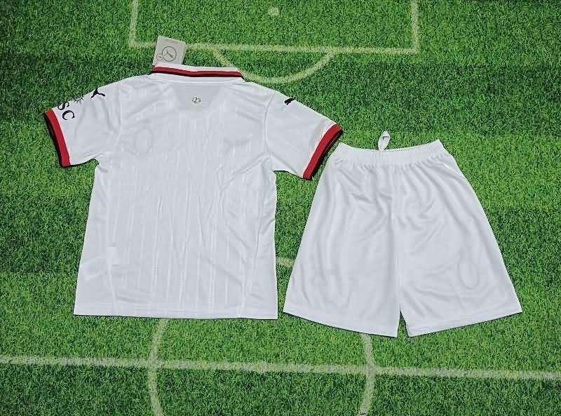 24/25 AC Milan Away Kids Soccer Jersey And Shorts