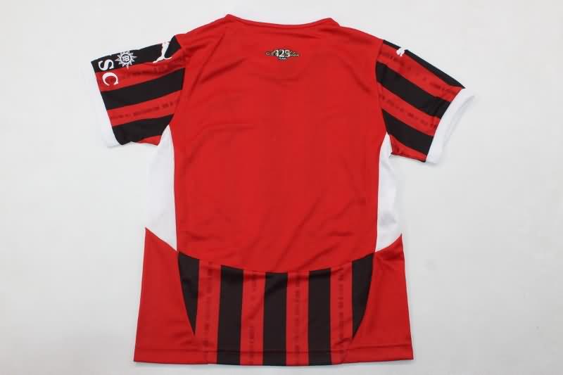 24/25 AC Milan Home Kids Soccer Jersey And Shorts