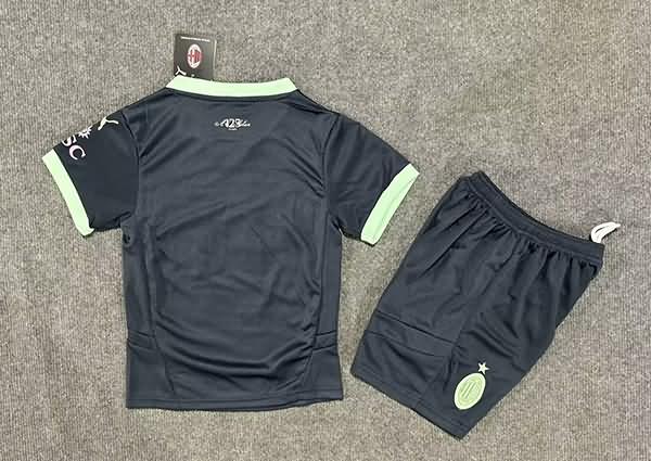 24/25 AC Milan Third Kids Soccer Jersey And Shorts