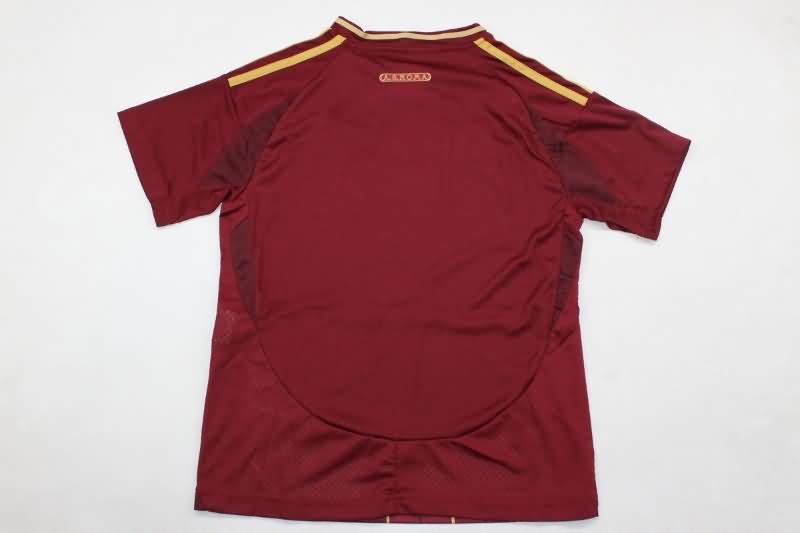 24/25 AS Roma Home Kids Soccer Jersey And Shorts