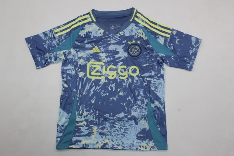 24/25 Ajax Away Kids Soccer Jersey And Shorts