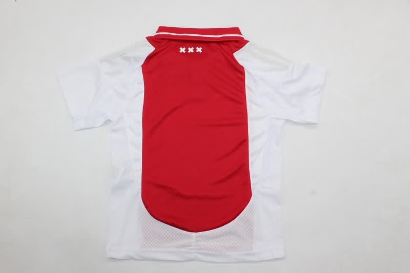 24/25 Ajax Home Kids Soccer Jersey And Shorts