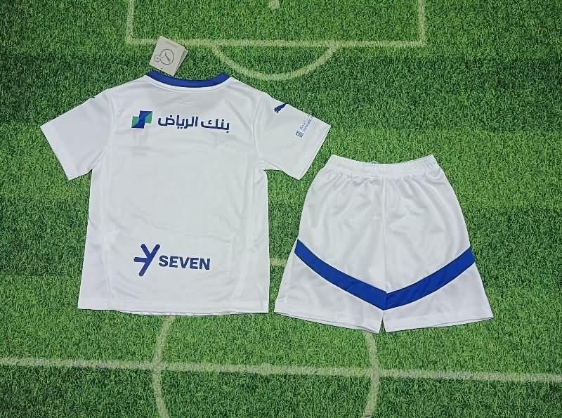 24/25 Al Hilal Away Kids Soccer Jersey And Shorts