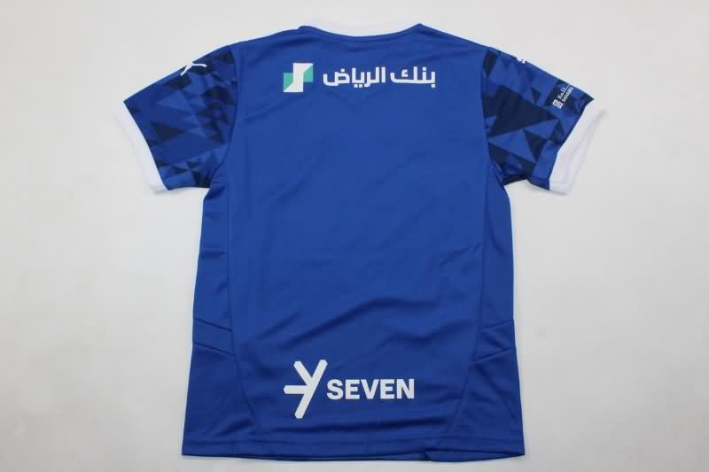 24/25 Al Hilal Home Kids Soccer Jersey And Shorts