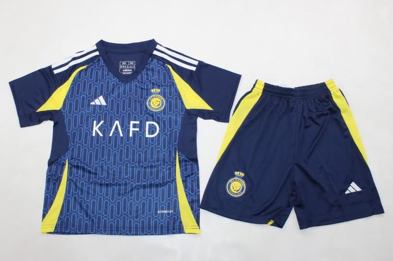 24/25 Al Nassr FC Away Kids Soccer Jersey And Shorts