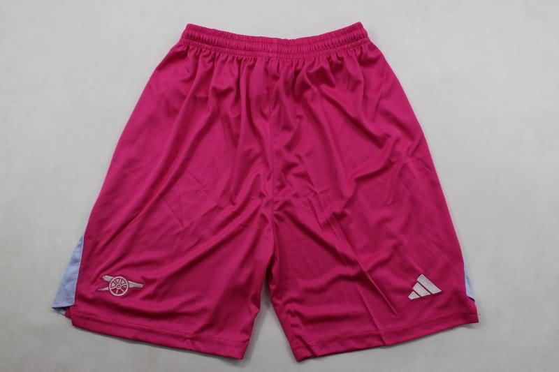 24/25 Arsenal Goalkeeper Pink Kids Soccer Jersey And Shorts