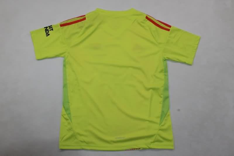 24/25 Arsenal Goalkeeper Yellow Kids Soccer Jersey And Shorts