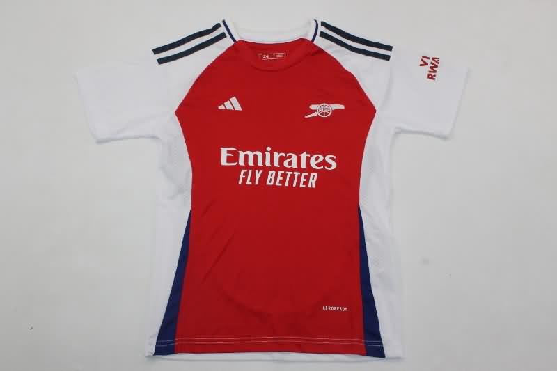 24/25 Arsenal Home Kids Soccer Jersey And Shorts