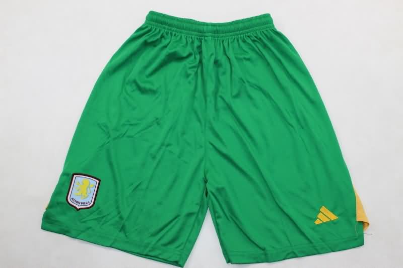 24/25 Aston Villa Goalkeeper Green Kids Soccer Jersey And Shorts