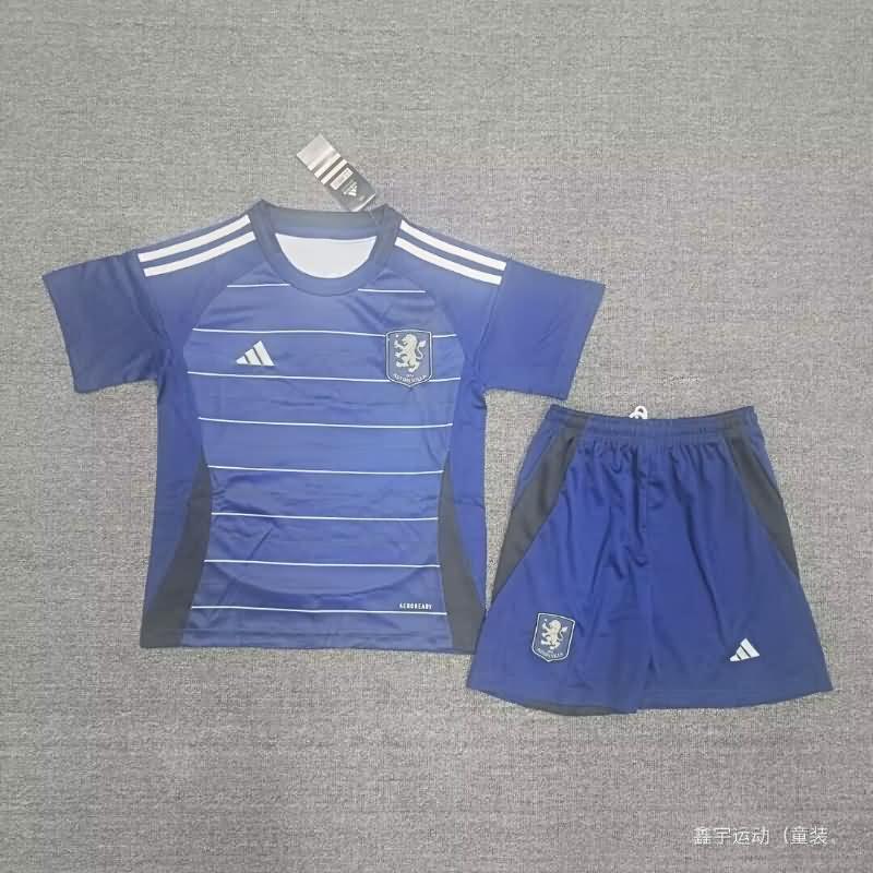 24/25 Aston Villa Third Kids Soccer Jersey And Shorts