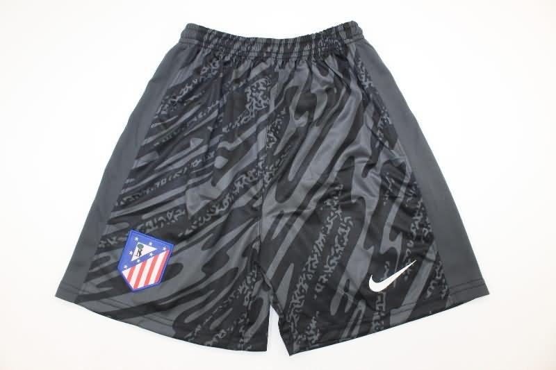 24/25 Atletico Madrid Goalkeeper Black Kids Soccer Jersey And Shorts