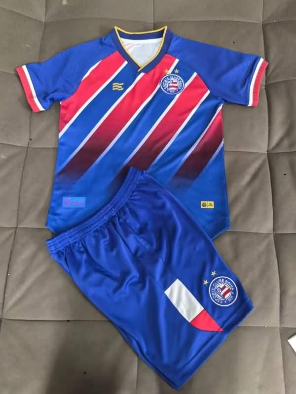 2024 Bahia Home Kids Soccer Jersey And Shorts